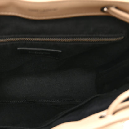 Saint Laurent Calfskin Y Quilted Monogram Small Loulou Backpack Nude Powder 5 of 11