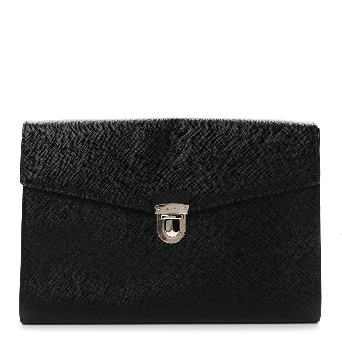 Prada Saffiano Portfolio Case Black 1 of 7