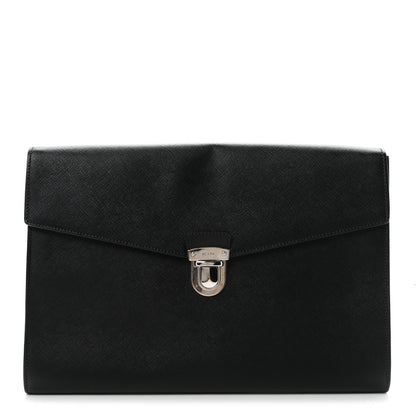 Prada Saffiano Portfolio Case Black 1 of 7
