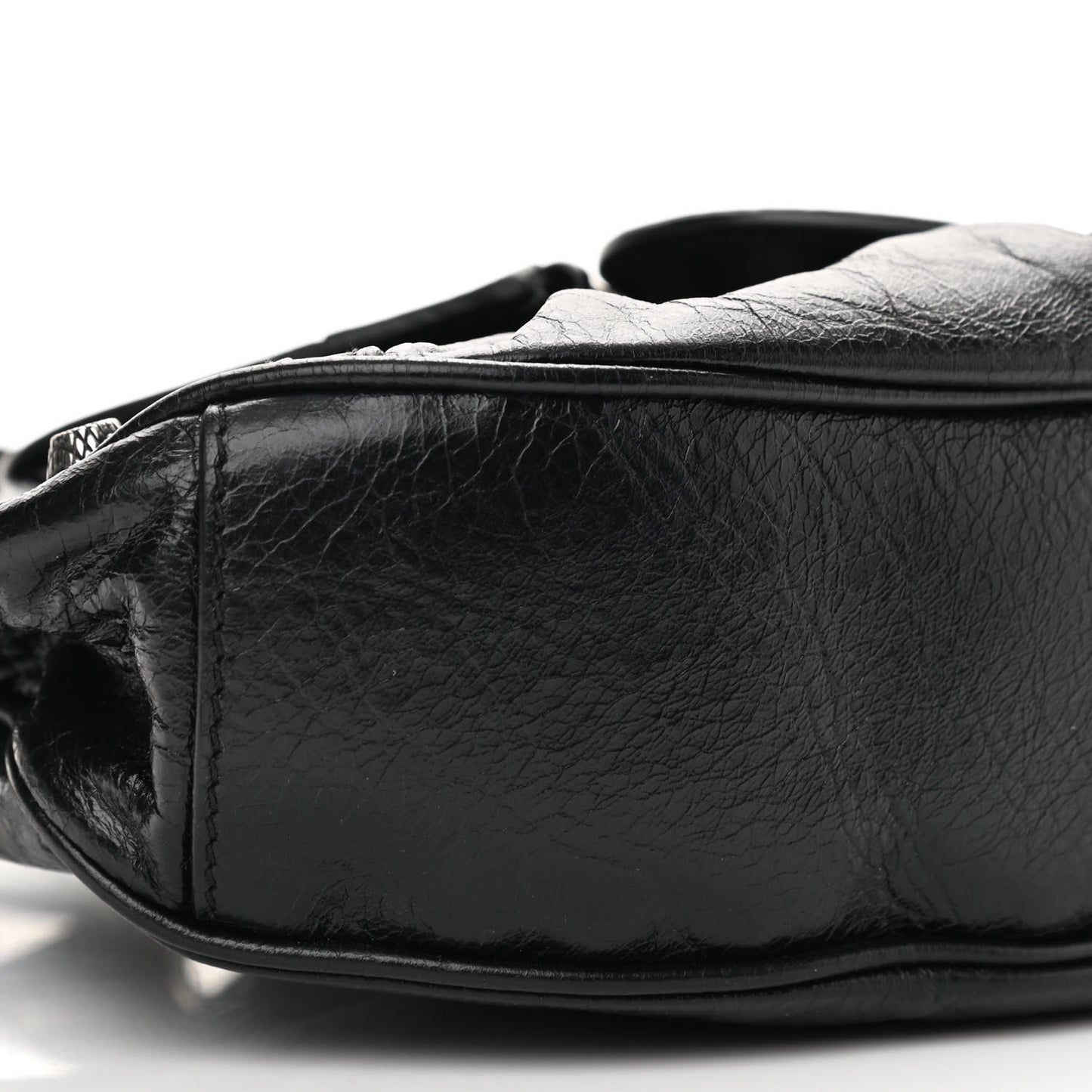 Agneau Arena Le Cagole Shoulder Bag XS Black