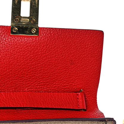 Chloe Grained Lambskin Mini Drew Shoulder Bag Plaid Red 12 of 13