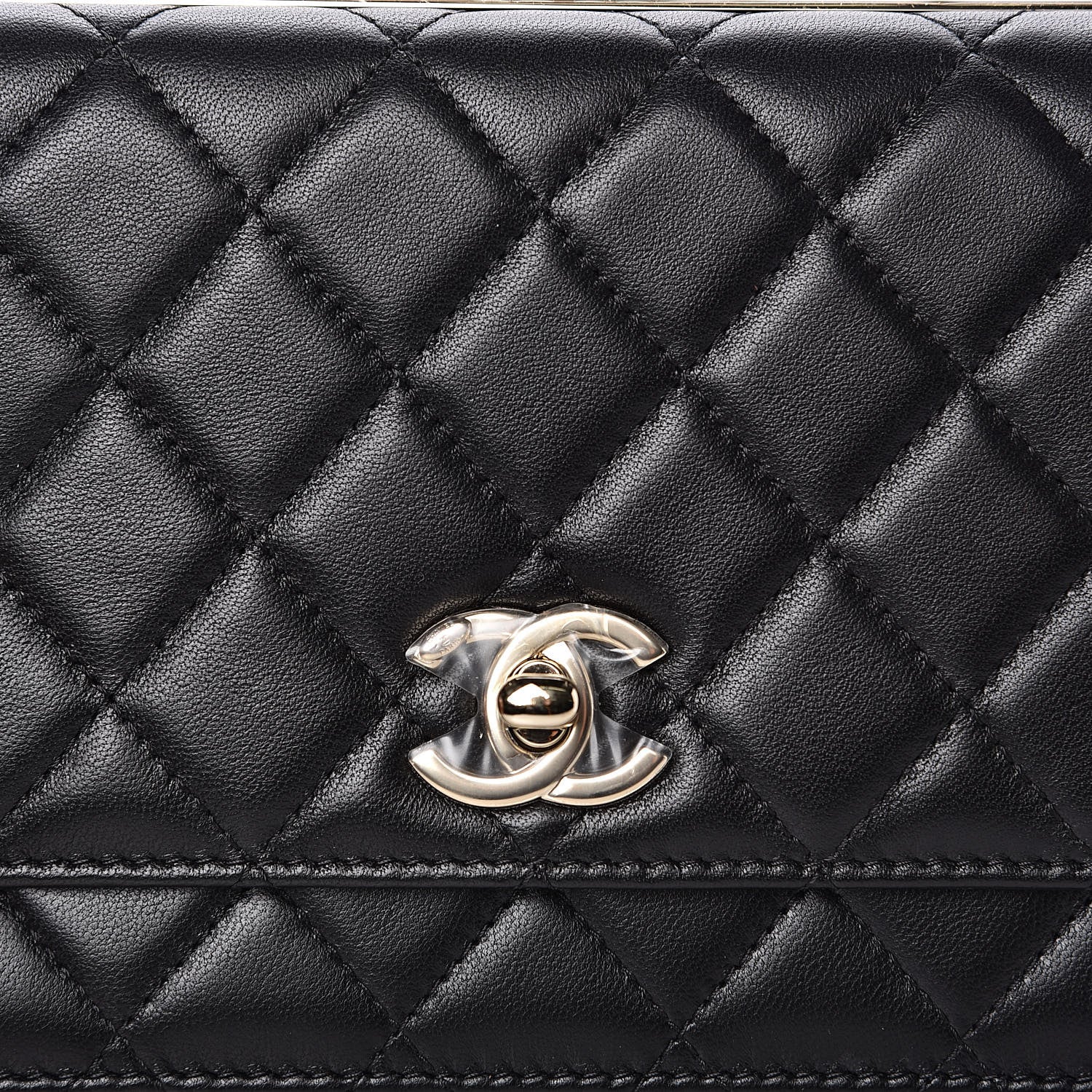 Chanel Lambskin Quilted Trendy CC Wallet On Chain WOC Black 11 of 13