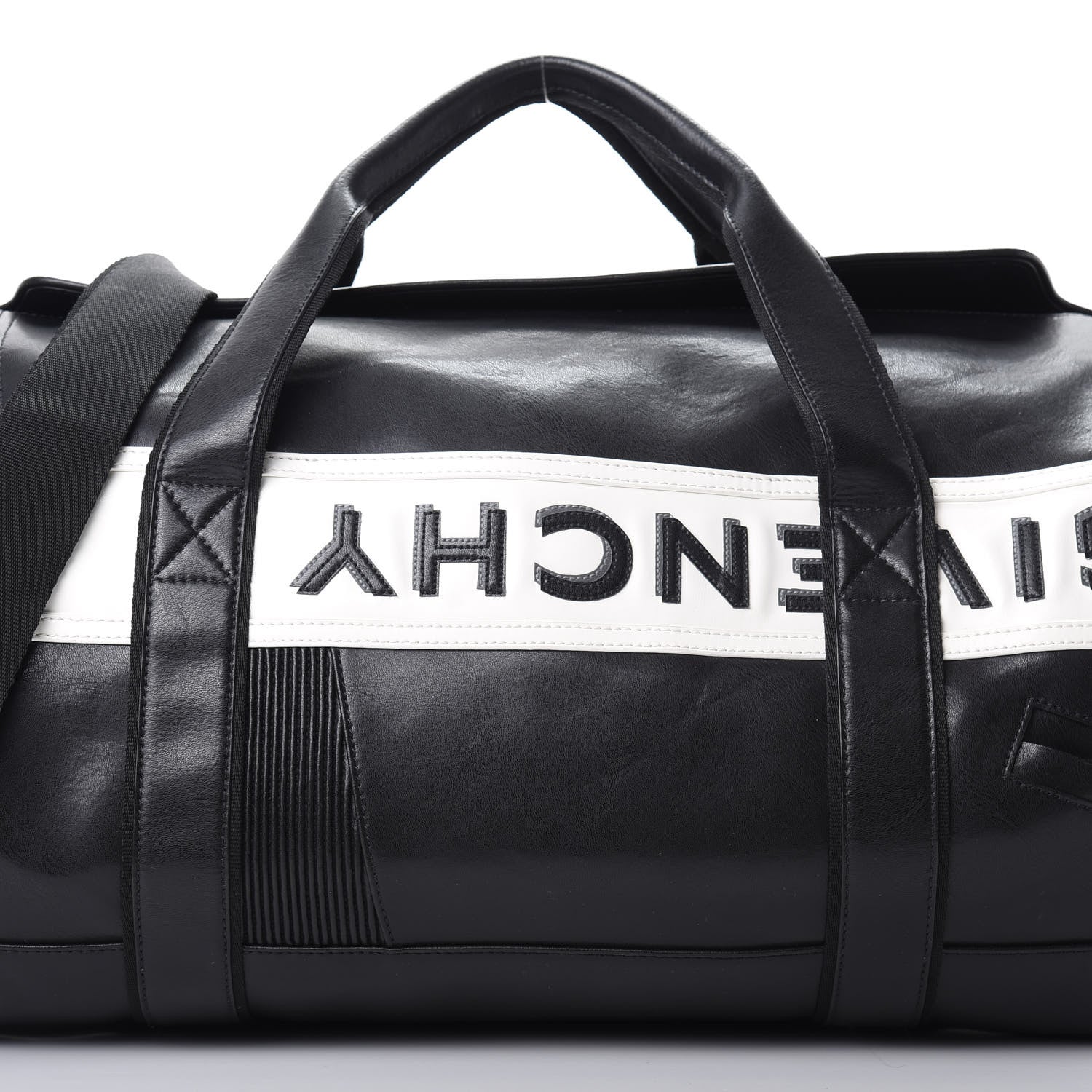 Givenchy Calfskin Mc3 Reverse Weekender Bag Black 7 of 10