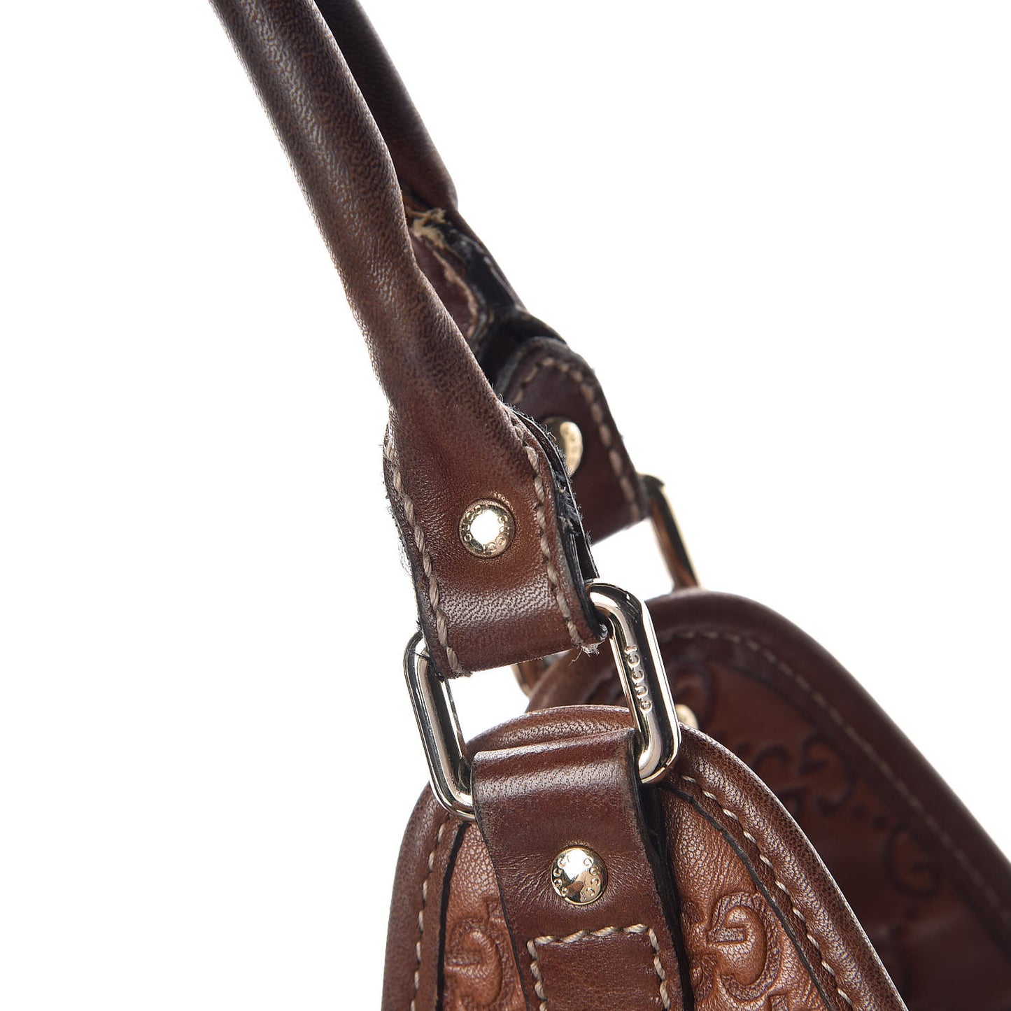 Guccissima Large Joy Shoulder Bag Brown