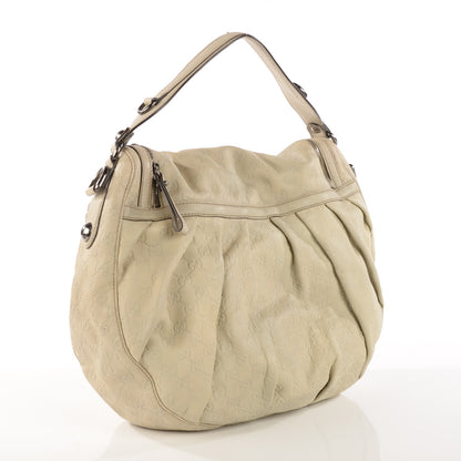 Gucci Guccissima Medium Icon Bit Shoulder Bag Off White 3 of 8