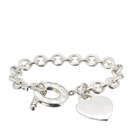 Tiffany Sterling Silver Heart Tag Toggle Bracelet 1 of 4