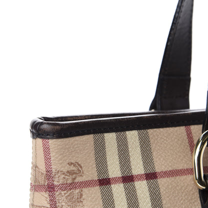 Burberry Haymarket Check Medium Regent Tote Chocolate 11 of 13
