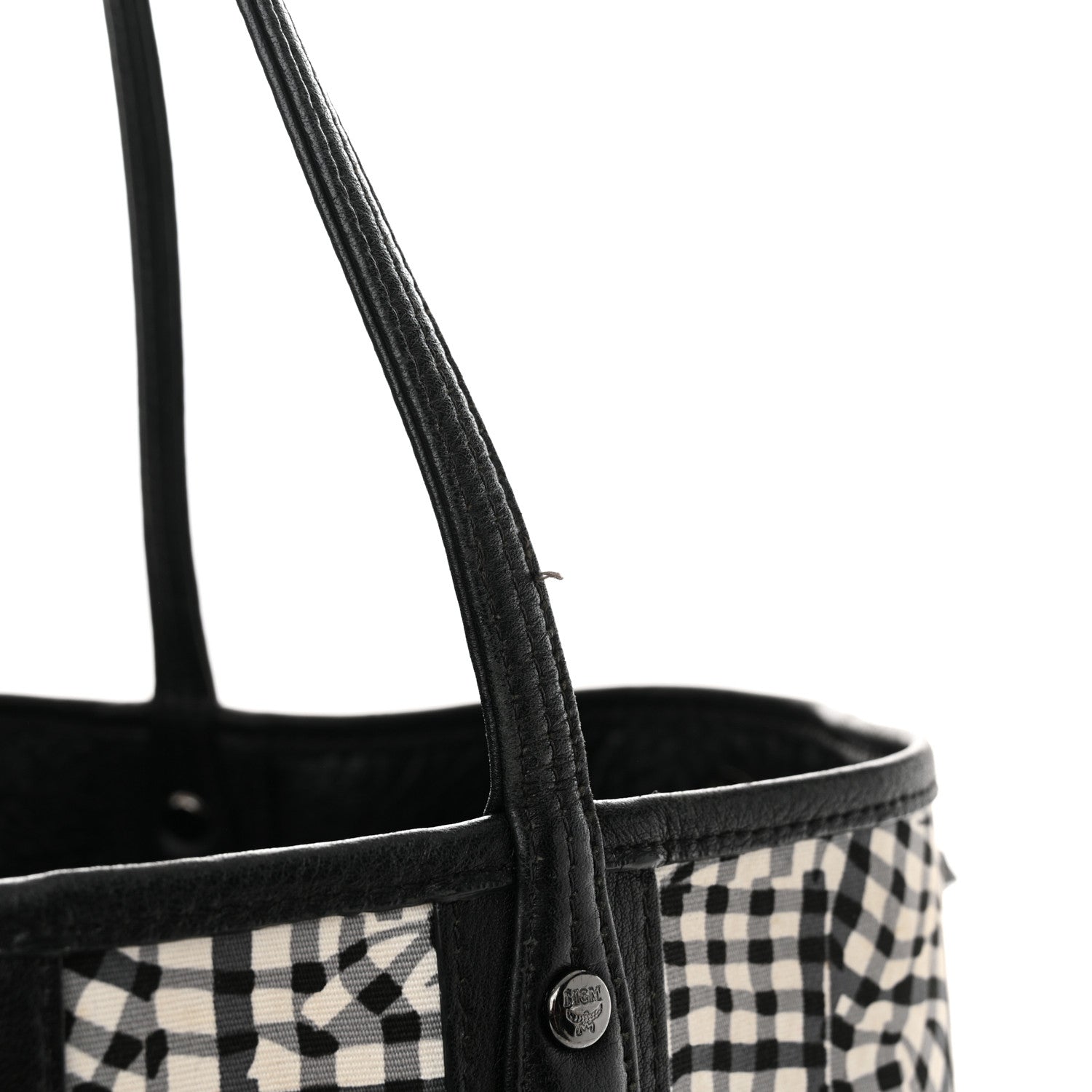MCM Visetos Medium Liz Reversible Shopper Tote Black 29 of 29