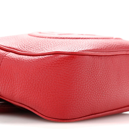 Gucci Pebbled Calfskin Small Soho Disco Bag Tabasco Red 9 of 12