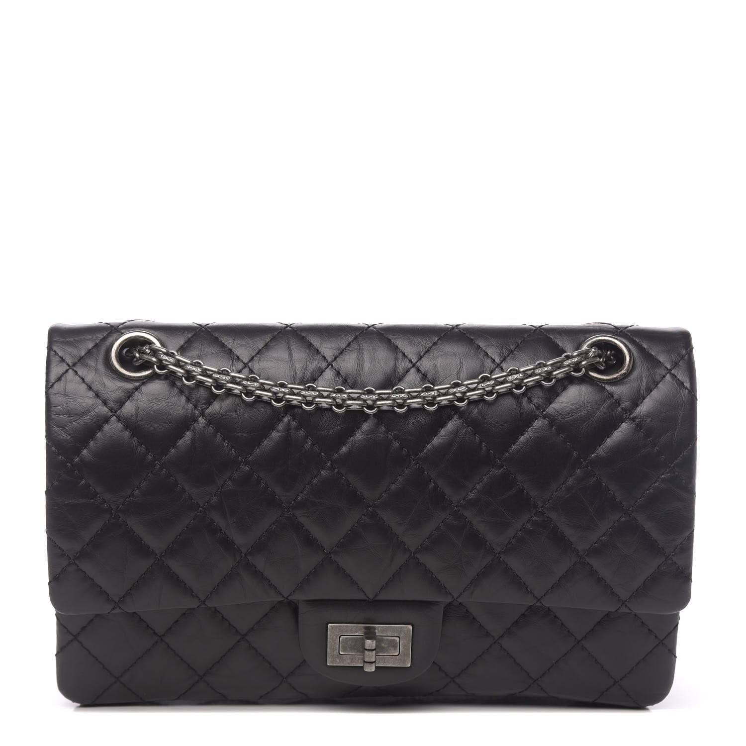 Chanel Aged Calfskin Quilted 2.55 Reissue 225 Flap Black 1 of 10
