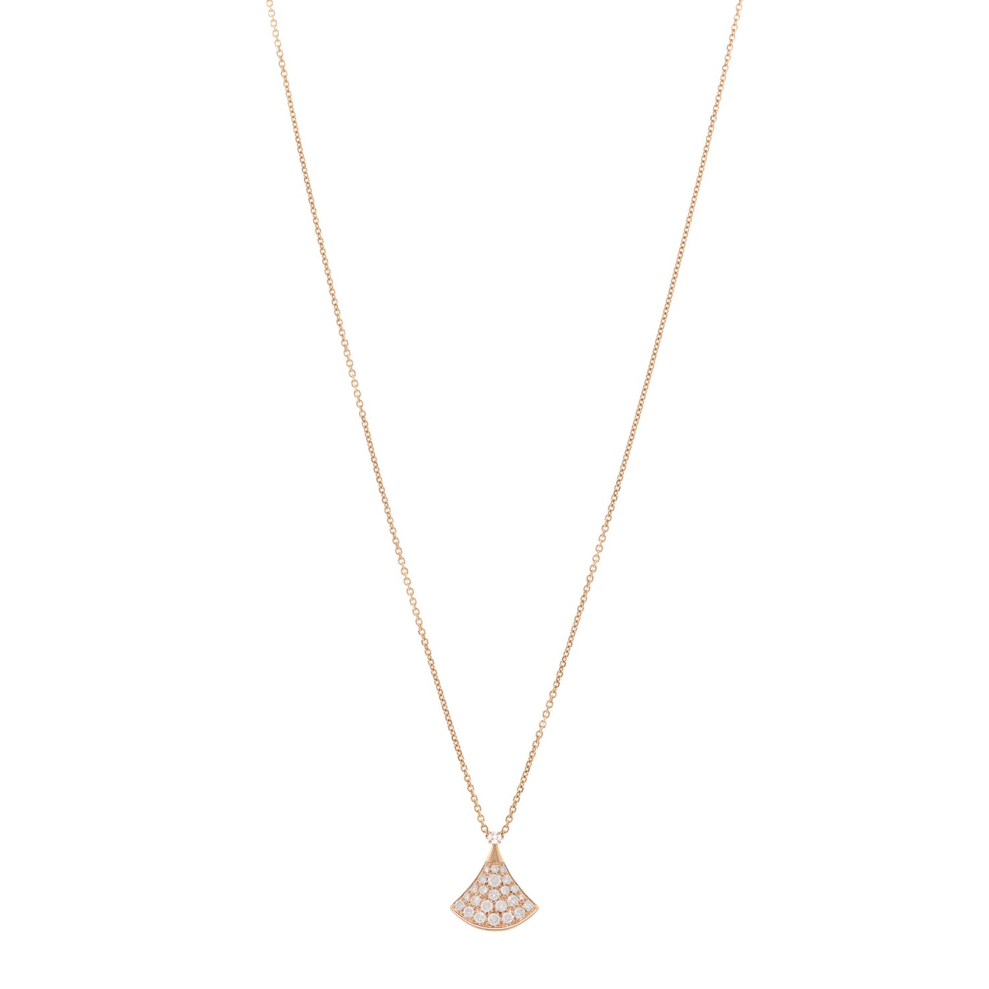 18K Rose Gold Diamond Divas' Dream Pave Pendant Necklace