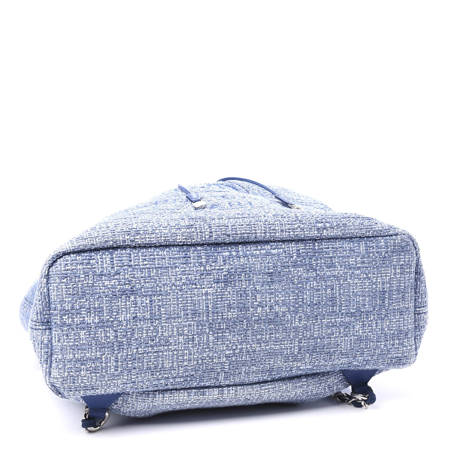 Chanel Canvas Large Deauville Backpack Blue 3 of 10