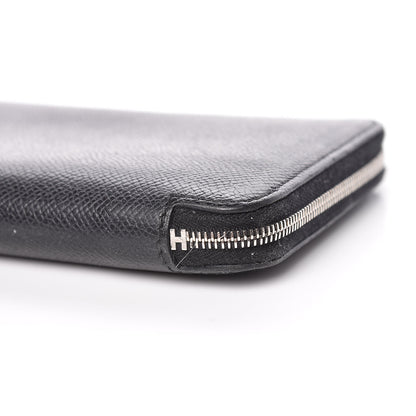 Hermes Epsom Silk'In Wallet Black 10 of 16