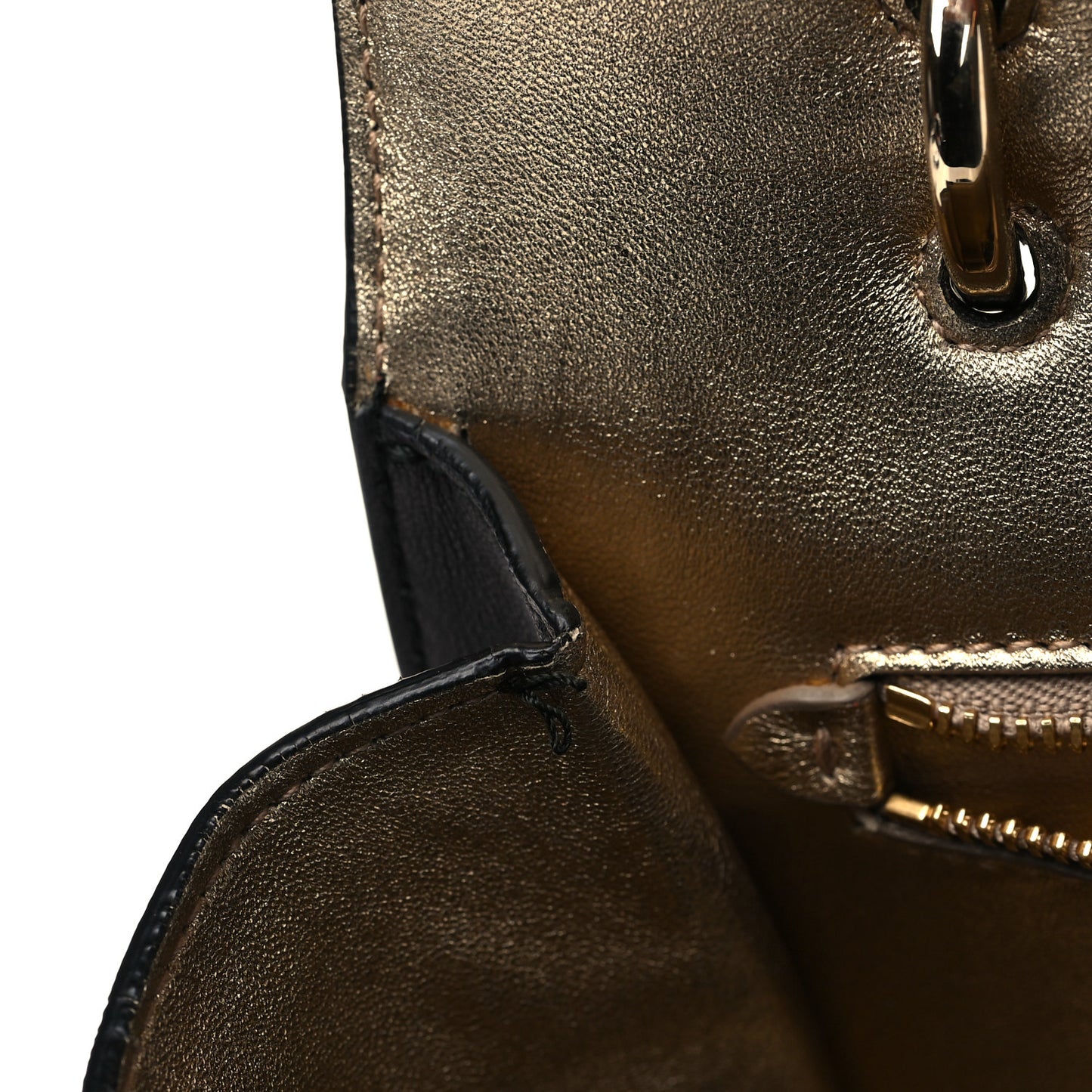 Calfskin Sofia Rainbow Top Handle Bag Black
