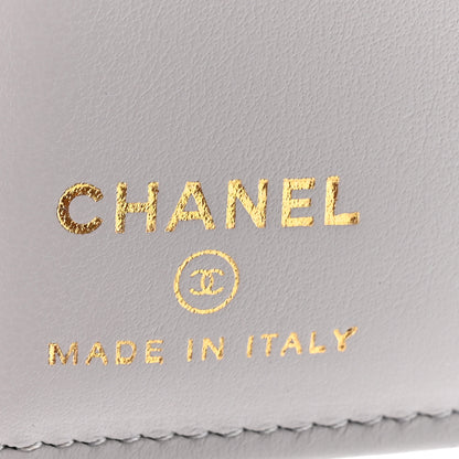 Chanel Caviar Quilted CC Passport Holder Grey 7 of 9