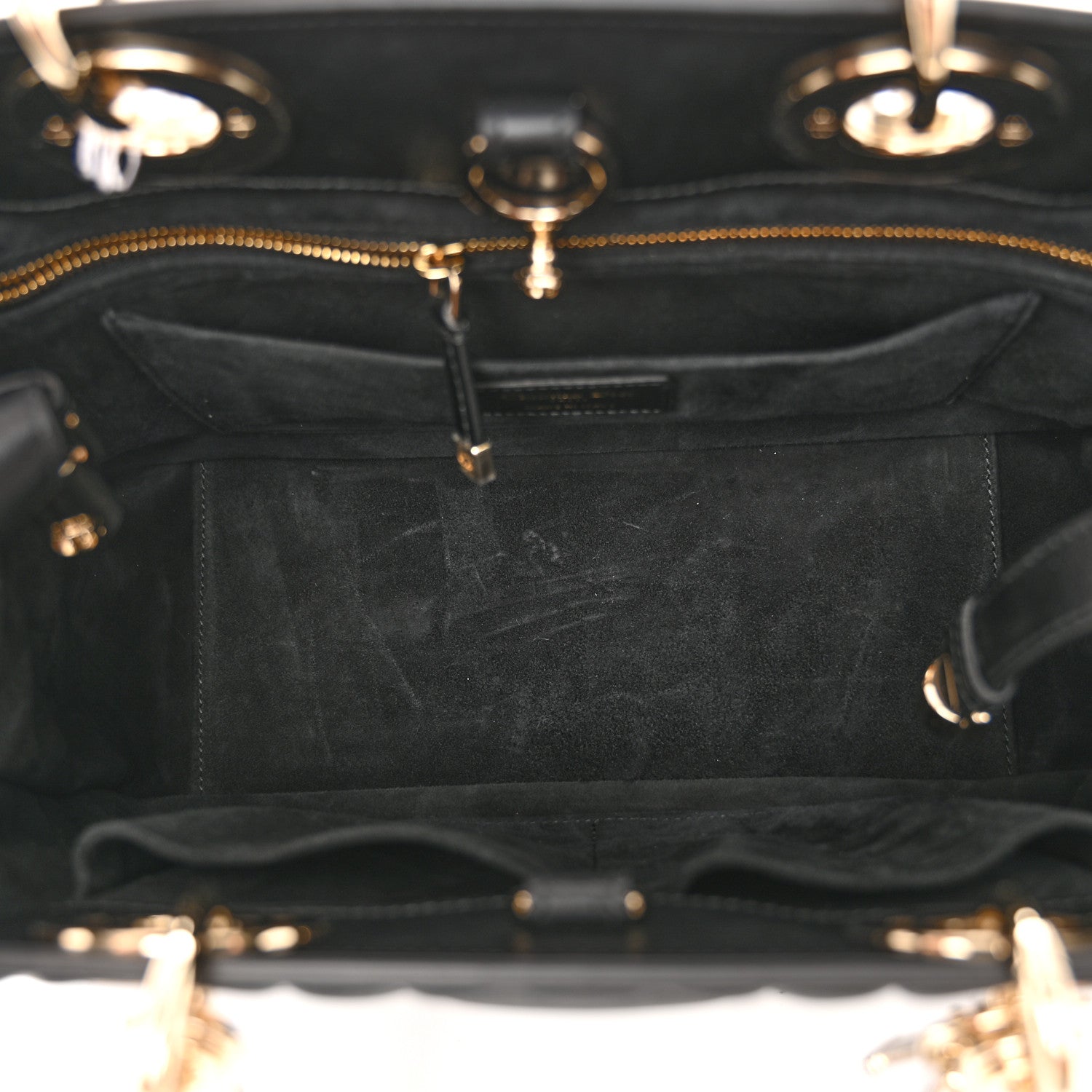 Christian Dior Calfskin Cannage Small The Lady 95.22 Black 5 of 11