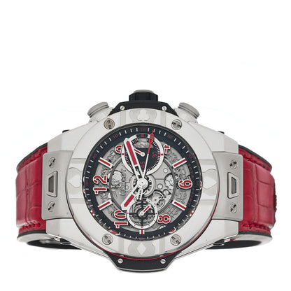 Hublot Stainless Steel Alligator 45mm Big Bang Unico World Poker Tour Limited Edition Automatic Watch Red 411.SX.1170.LR.WPT15 2 of 4