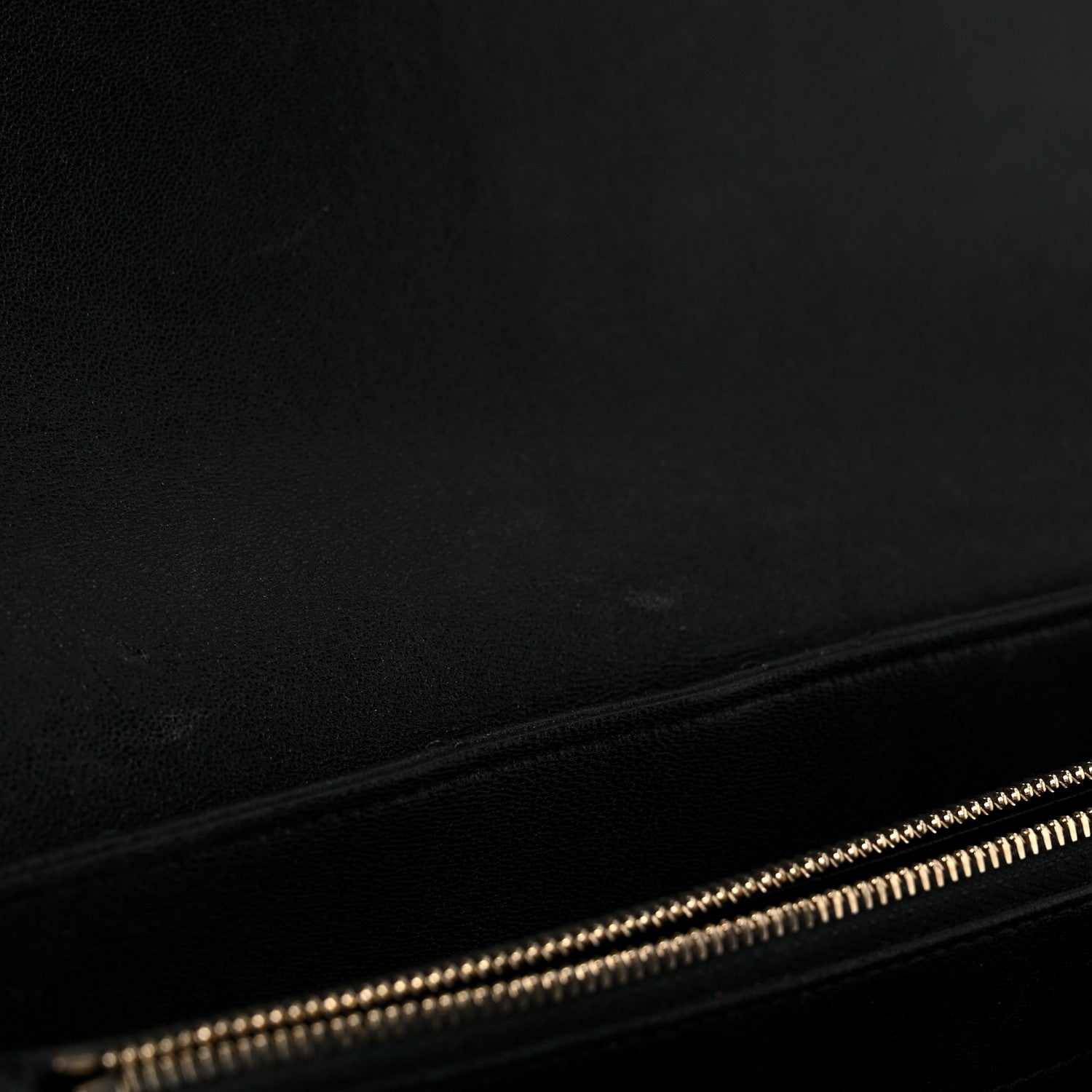 Chanel Lambskin Chevron Quilted Envelope Clutch Black 12 of 16