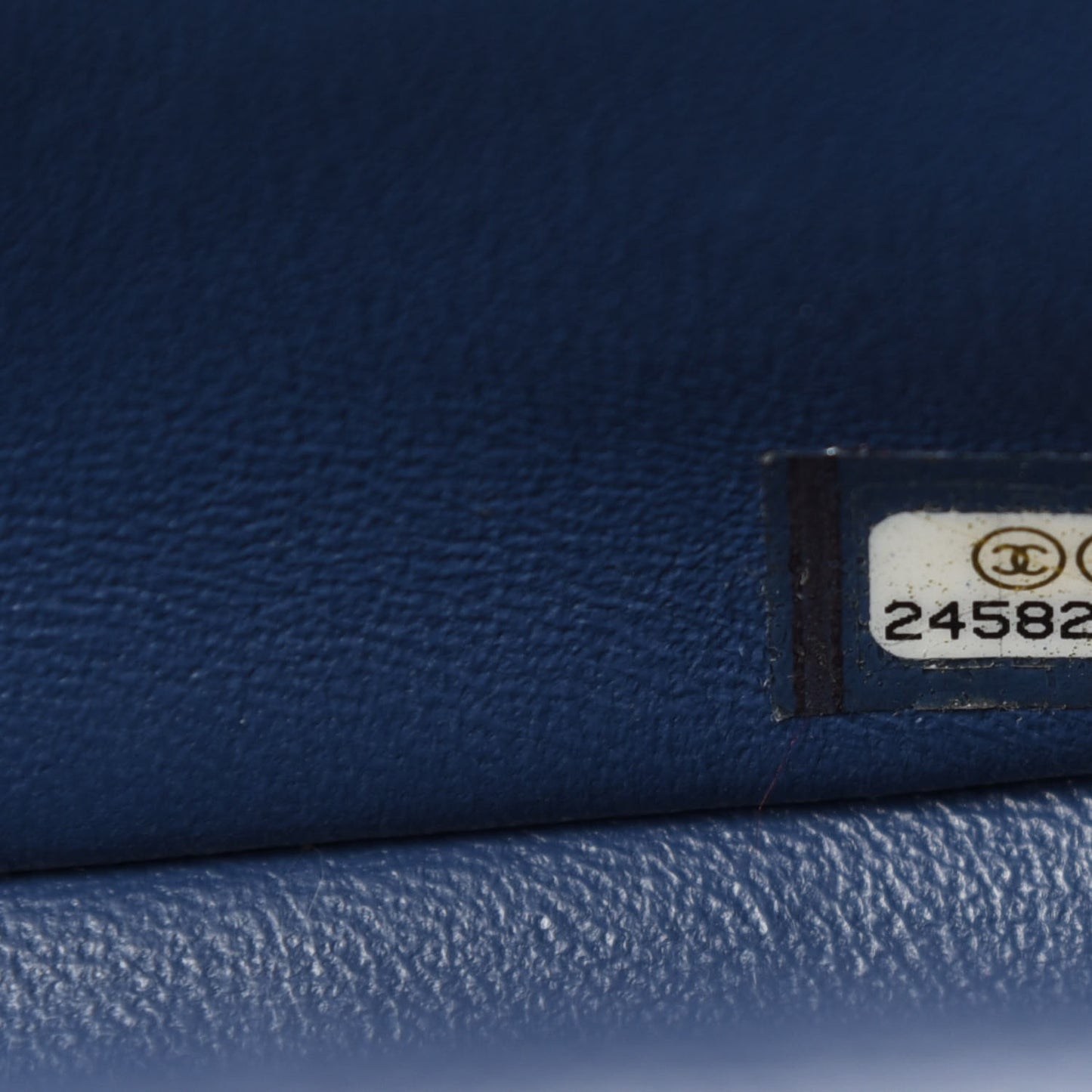 Caviar Quilted Mini Rectangular Flap Navy