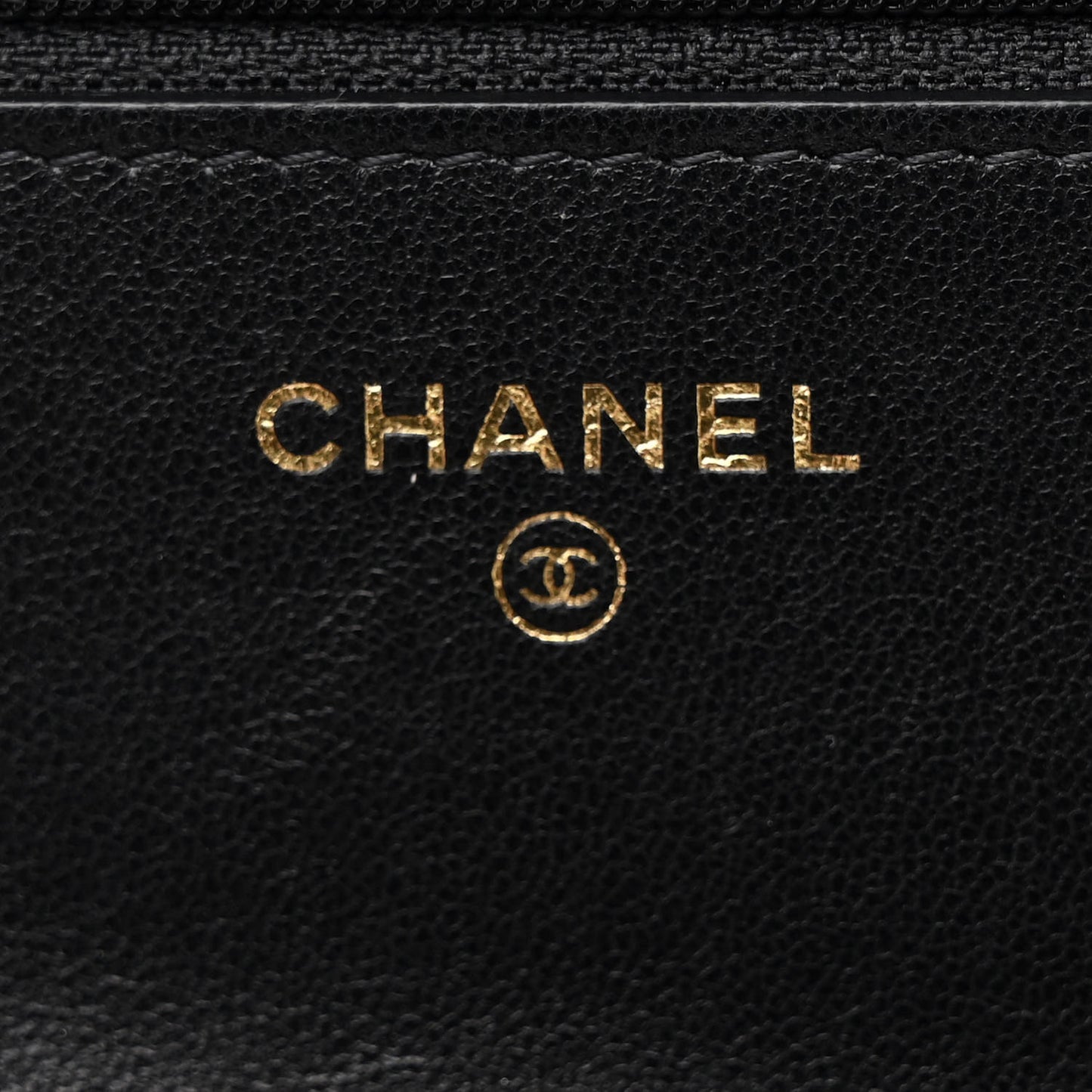 Lambskin Quilted Chanel 19 Wallet On Chain WOC Black