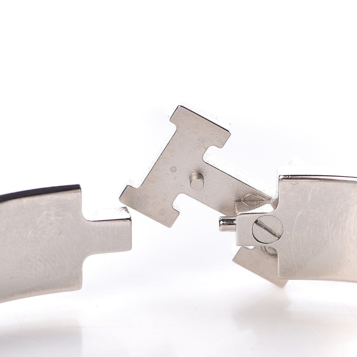 Enamel Narrow Clic Clac H Bracelet GM Rose Azalee