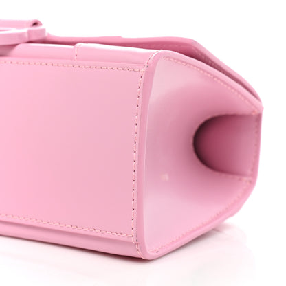 Balenciaga Shiny Box Calfskin Tonal B Hourglass Top Handle Bag XS Candy Pink 8 of 15