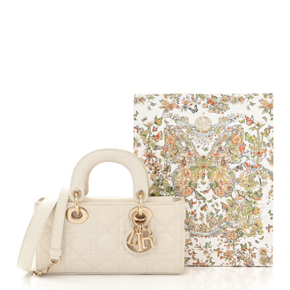 Christian Dior Lambskin Cannage Small Lady D-Joy Latte 10 of 10