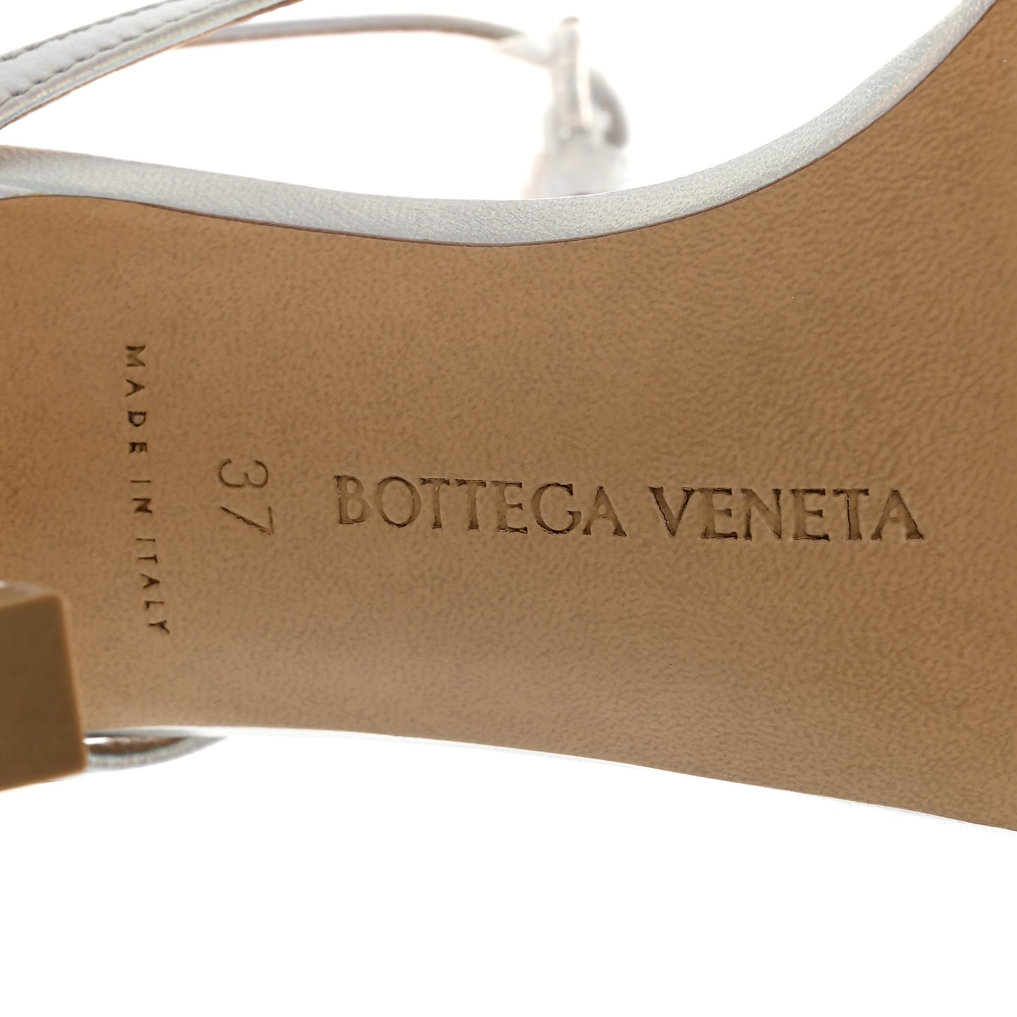 Laser Nappa Stretch Multi Strap 90mm Sandals 37 Moon Drop