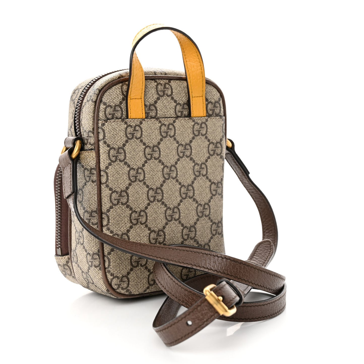 GG Supreme Monogram Mini Neo Vintage Double Zip Messenger Bag Beige New Acero Crop