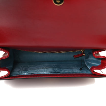 Gucci Textured Calfskin Small Torchon GG Ring Shoulder Bag New Cherry Red 5 of 14