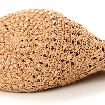 Saint Laurent Raffia Calfskin Small Panier Tote Naturel 10 of 10