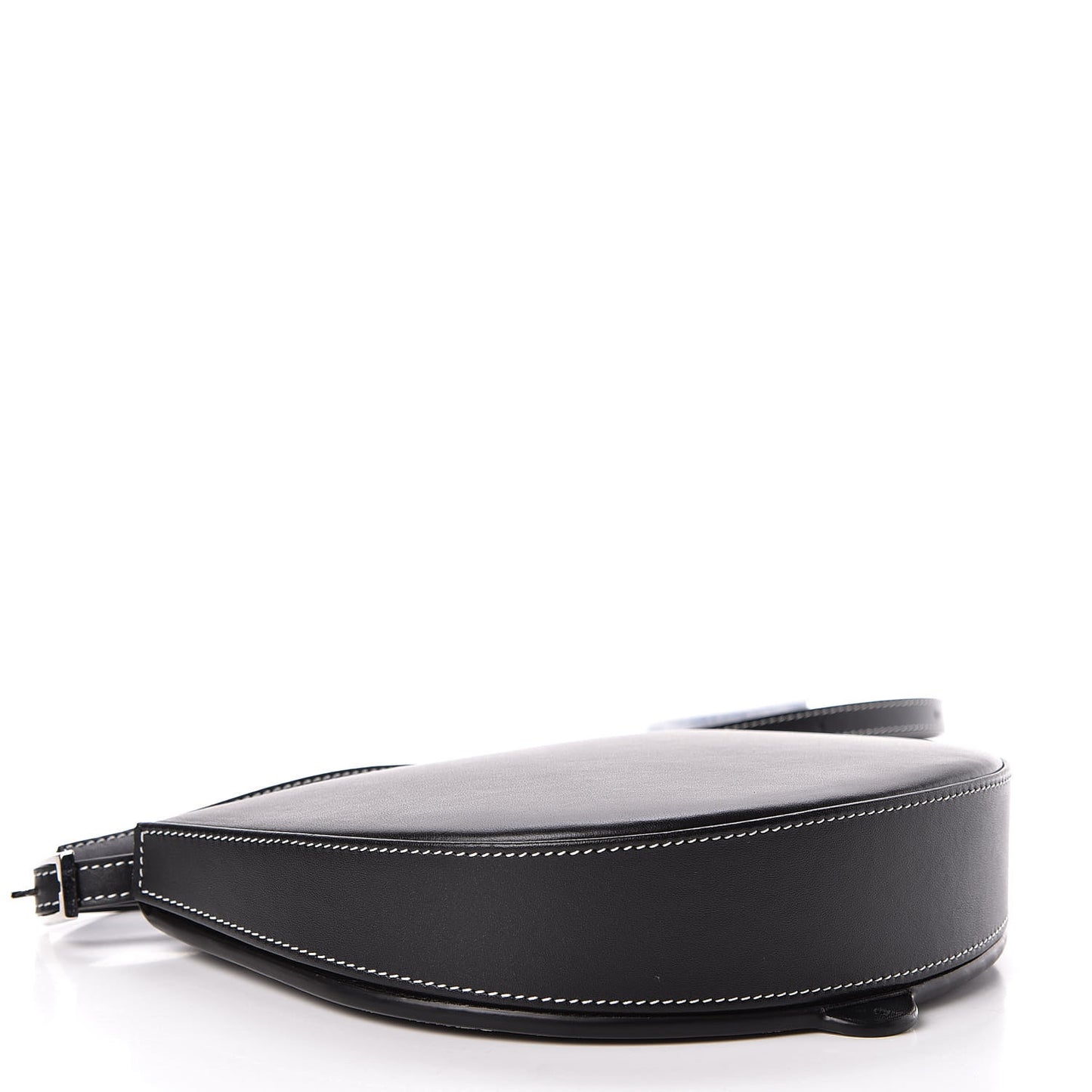 Smooth Calfskin Mini Heel Shoulder Bag Black