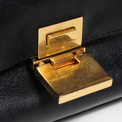 Celine Calfskin and Suede Medium Trapeze Black 9 of 10