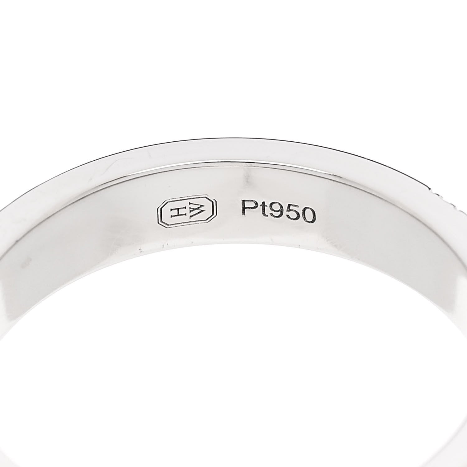 Harry Winston Platinum Diamond Vertical Row Wedding Band Ring 56 7.5 4 of 4