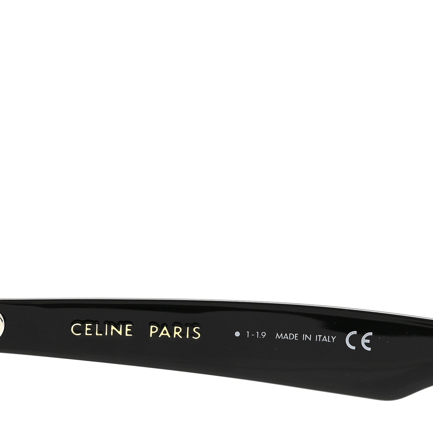 Celine Acetate Polarized Square Sunglasses CL40088I Black 5 of 6
