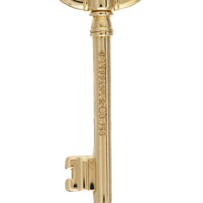 Tiffany 18K Yellow Gold Small Oval Key Pendant 3 of 3