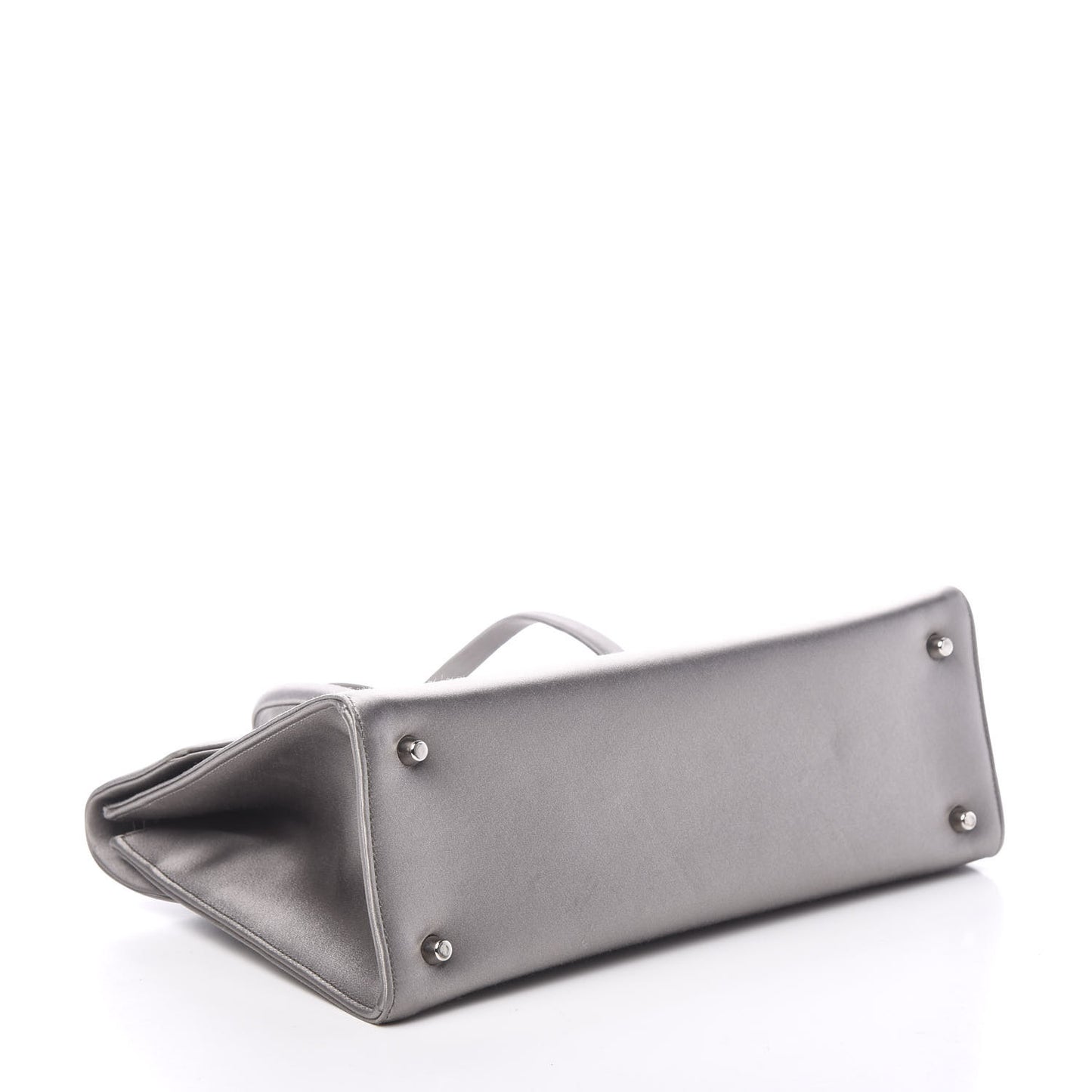 Satin Flap Tote Grafite