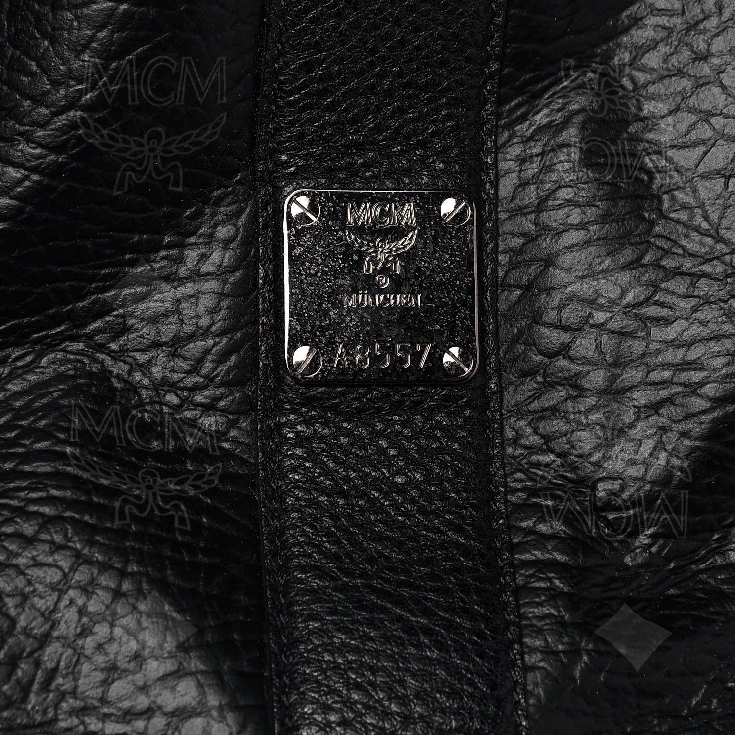 MCM Visetos Large Liz Reversible Shopper Tote Black 23 of 23