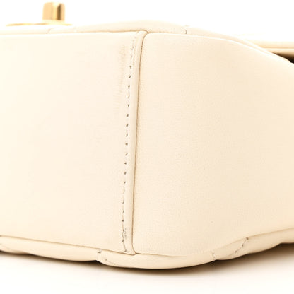 Chanel Lambskin Quilted CC Coin Flap Bag White 10 of 12