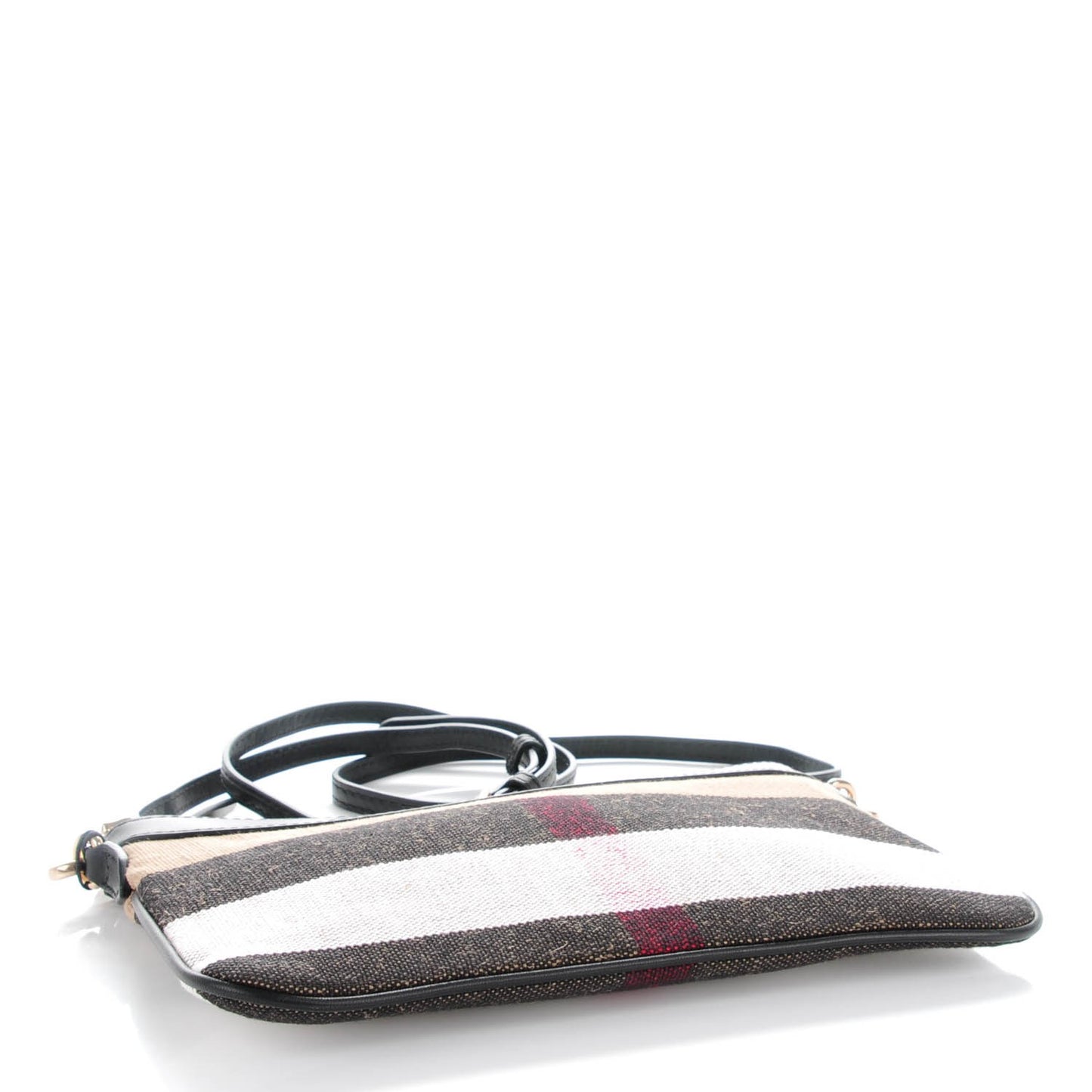 Mega Check Peyton Crossbody Clutch Bag Black