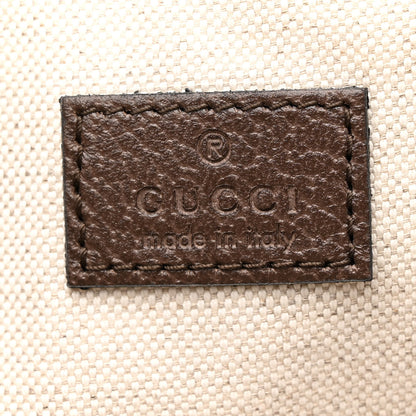 Gucci GG Supreme Monogram Textured Calfskin Small Ophidia Shoulder Tote Bag Beige Ebony New Acero 6 of 10