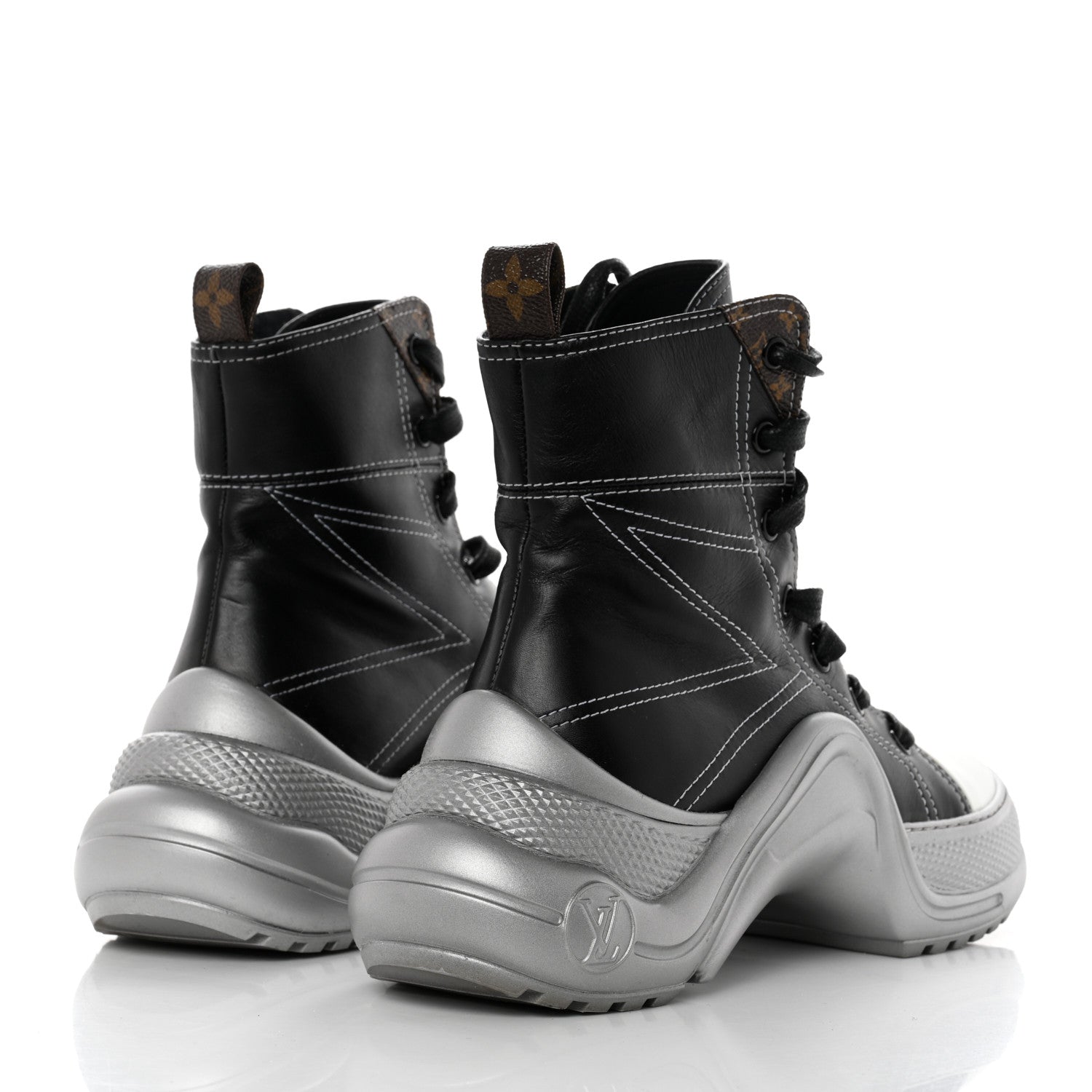 Louis Vuitton Calfskin LV Archlight Sneaker Boots 36 Black 4 of 8