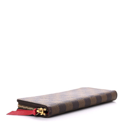 Louis Vuitton Damier Ebene Clemence Wallet Cherry 4 of 19