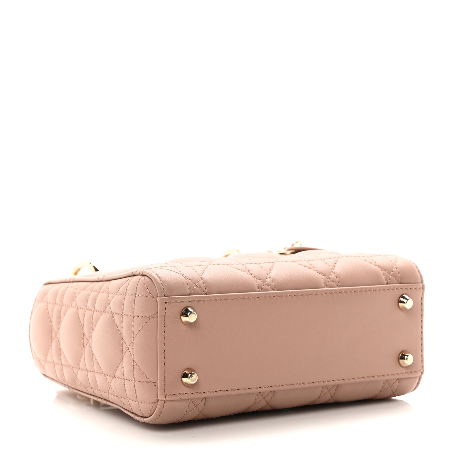 Lambskin Cannage Mini Lady Dior Blush
