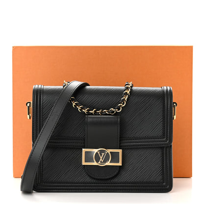 Louis Vuitton Epi Dauphine MM Black 10 of 10