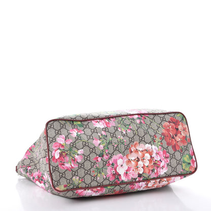 Gucci Soft GG Supreme Monogram Blooms Medium Crossbody Tote Beige Multicolor Dry Rose 4 of 7