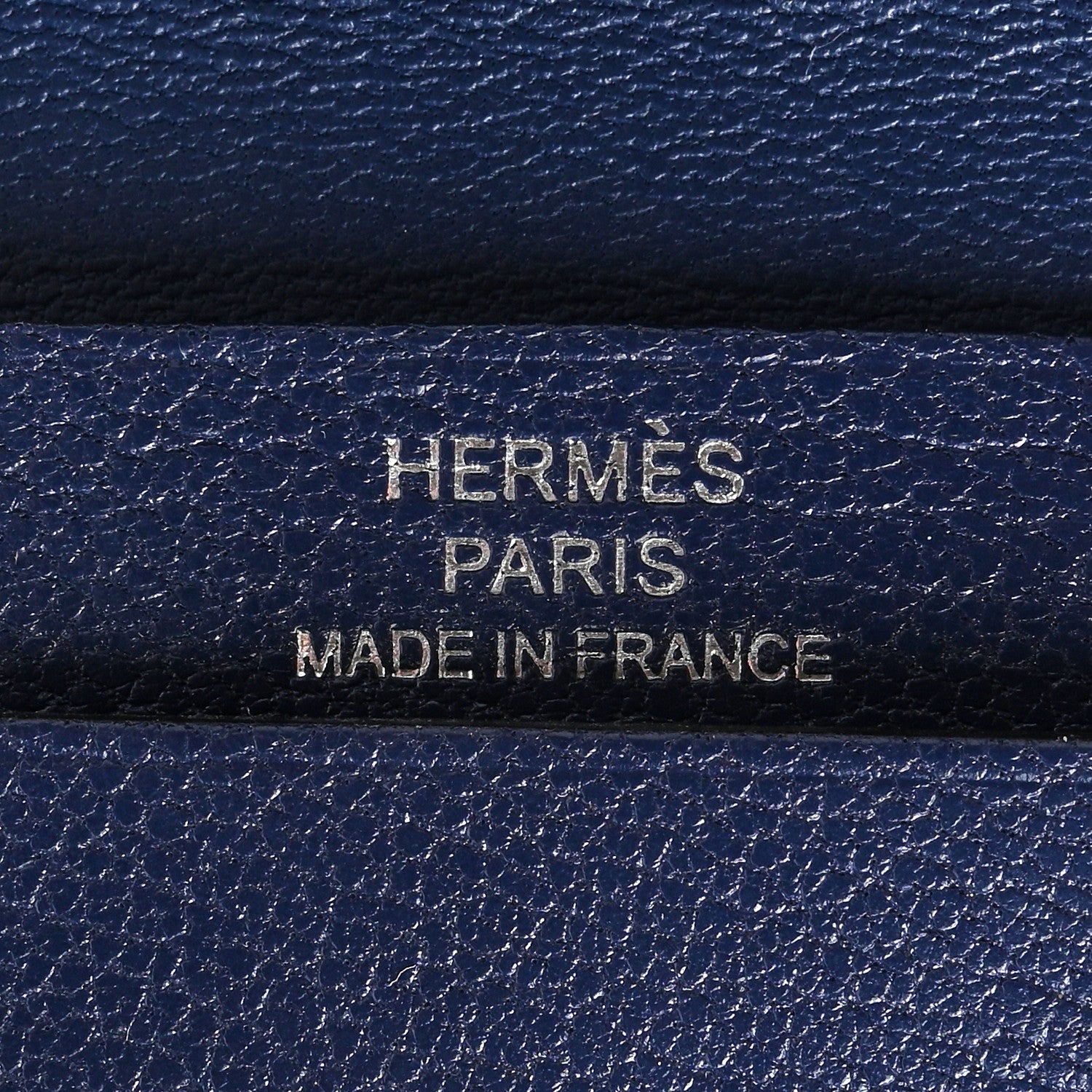 Hermes Chevre Mysore Bearn Card Holder Wallet Bleu Encre 6 of 7