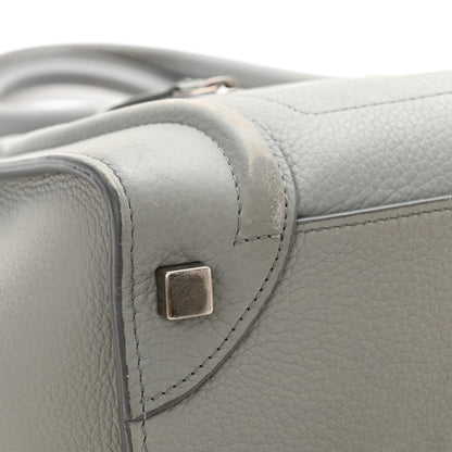 Celine Drummed Calfskin Micro Luggage Sky 12 of 16