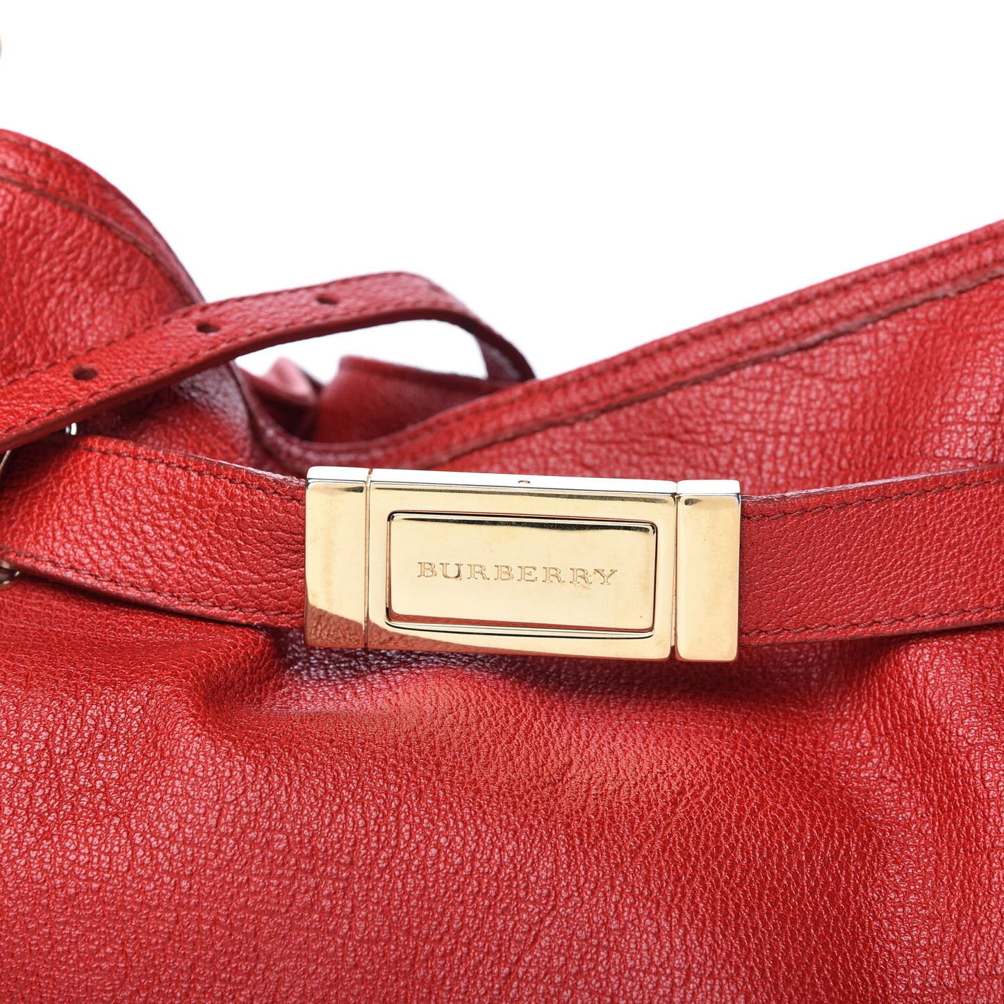 Grainy Calfskin Medium Wilenmore Hobo Red