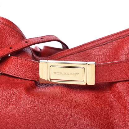 Burberry Grainy Calfskin Medium Wilenmore Hobo Red 11 of 11